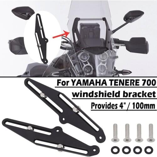 Motorcycle Accessories Windshield Adjuster For YAMAHA TENERE 700 T700 T 700 Tenere700 T7 Windshield Adjuster Windshield Bracket