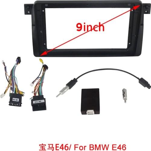 Car multimedia Fascia Frame Adapter for BMW E46/E39/X5 E53/E90/X1 (2009-2012) 1 series E87 Audio frame