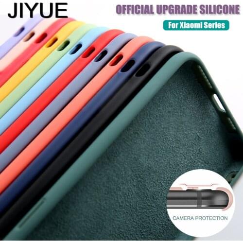 Liquid Silicone Phone Case for Xiaomi Redmi Note 10 5G 10S 9 8 10X Pro Max 9A 9C K40 K30 Cover for Xiaomi Mi Poco F3 X3 NFC M3