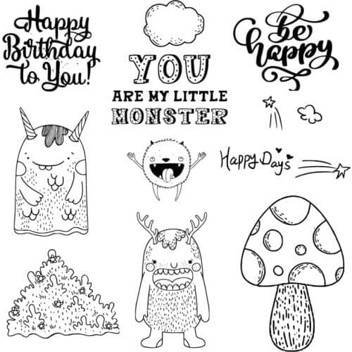 DABOXIBO Mushroom Clear Stamps Mold For DIY Scrapbooking Cards Making Decorate Crafts 2020 NEW Arrival