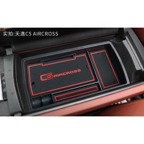 For Citroen C5 AIRCROSS 2017-2019 Central armrest box storage box Storage classification Car styling