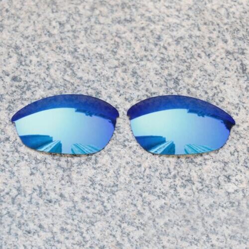 E.O.S Polarized Enhanced Replacement Lenses for Oakley Half Jacket Sunglasses - Ice Blue Polarized Mirror
