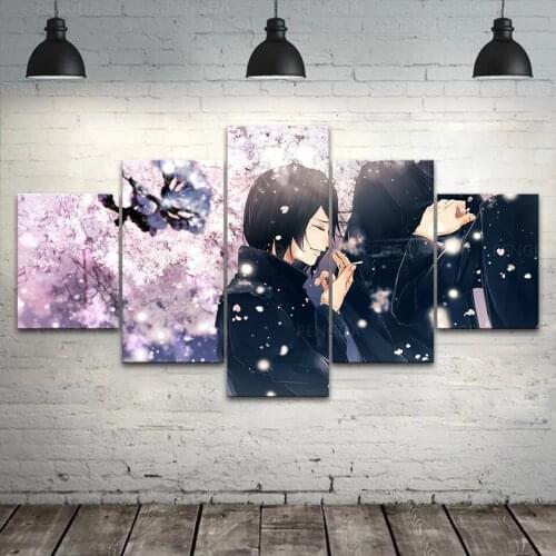 HD Prints Canvas Painting Wall Art Jujutsu Kaisen Poster Modular 5 Pieces Japan Anime Role Pictures Home Decor Corridor Framed