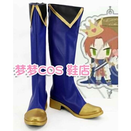 Ensemble Stars Tsukinaga Leo blue Cosplay Shoes Boots Halloween Carnival Cosplay Costume Accessories Custom Made