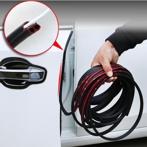Car Window Door Engine Hood Cover 10M Auto Anti Collision Rubber Seal Strip Car Door Seal Edge Trim Noise Insulation Accessories