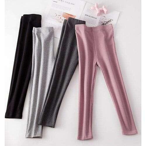 Girls Leggings Cotton Pants Spring Autumn Girl Pants Fashion High Waist Long Trousers 2-11Y Children Leggings Trousers