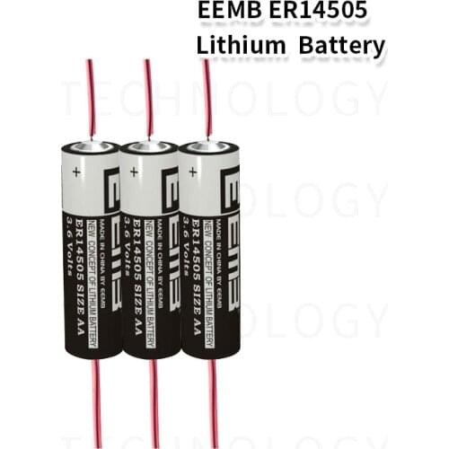 3X EEMB ER14505 AA 3.6V 2400mAh Lithium Battery ER14505 Band welding needle Free Shipping