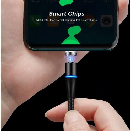 Magntic USB C Cable Type C Magnetic Cable Fast Charging&Data Sync Magnet Mobile Phone Cable for Samsung Huawei Xiaomi OnePlus 8