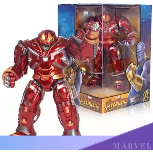 MARVEL Man Hulkbuster Armor with Lights Super Hero Model Action Figure Movie Role Cosplay Toy Dolls Model Iron Child Gift 27CM