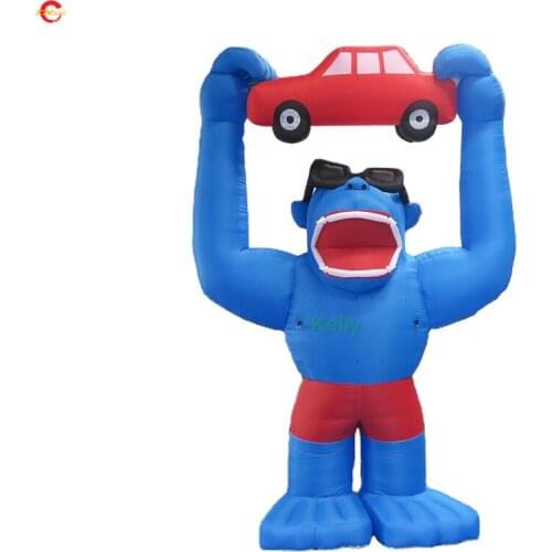 Gorilla holding car inflatable model giant inflatable cartoon