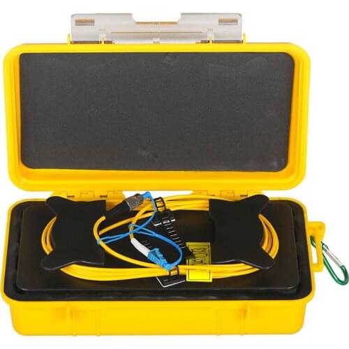 Single-Mode FC/UPC to LC/UPC for 500M 1Km 2Km 1310/1550nm Fiber Optic OTDR Launch Cable Box Dead Zone Eliminator Fiber Rings Box