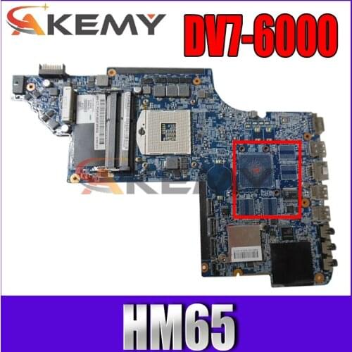 Original For HP pavilion DV7 DV7T DV7-6000 Laptop Motherboard 656292-001 HM65 MB 100% Tested Fast Ship