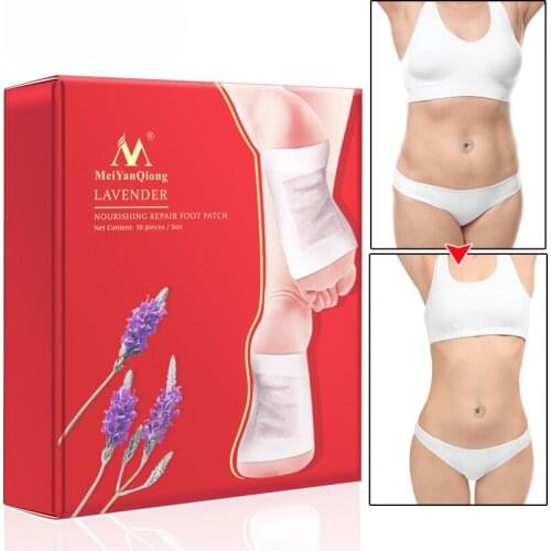 Original Detox Foot Patch Lavender Pad Toxin Foot Weight Loss Slimming Herbal Body Health Rubber Pad Weight Loss Improve Acne