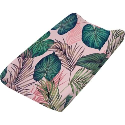 T5EC Baby Changing Pad Cover Soft Breathable Cotton Nursery Table Sheet Print Changing Mat Protector for Infant Toddler Shower