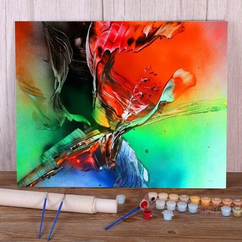 Landscape Evening. Association DIY Painting By Numbers Kit Acrylic Paints 40*50 Canvas Pictures Wall Paintings For Wholesale