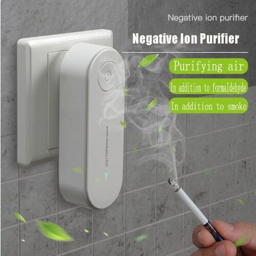 Portable Negative Ion Air Purifier Odor Deodorizer Durable Remove Dust Smoke Formaldehyde Removal Home Use Odor Deodorizer