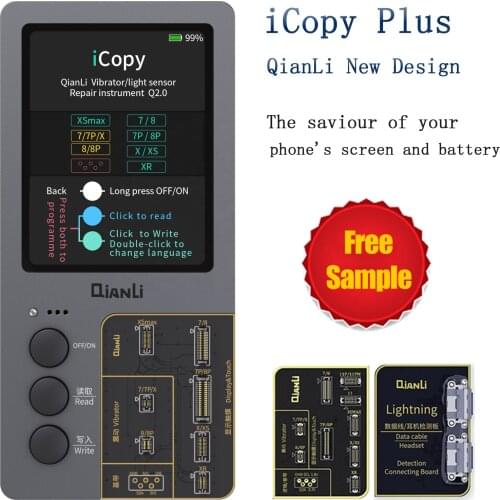 Qianli icopy Programer Read and Write Lcd Screen Photosensitive Repair Battery Testing Board Original icopy plus 2.0 for iphone