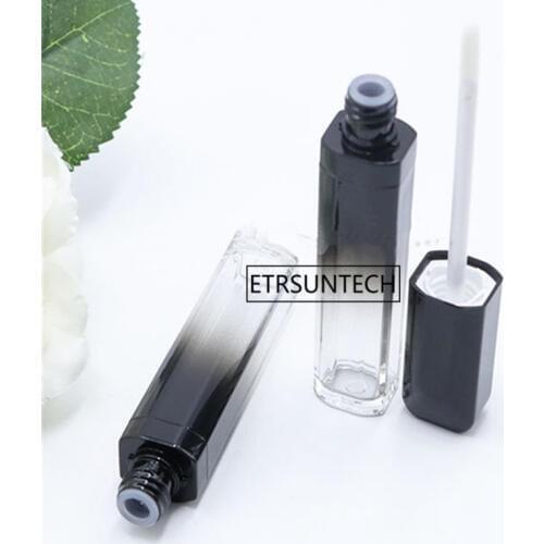 100pcs 4ml Gradient Black Empty Lip Gloss Tube Travel Mini Liquid Batom Lip Serum Sleeping Mask Base Foundation Containers F3398