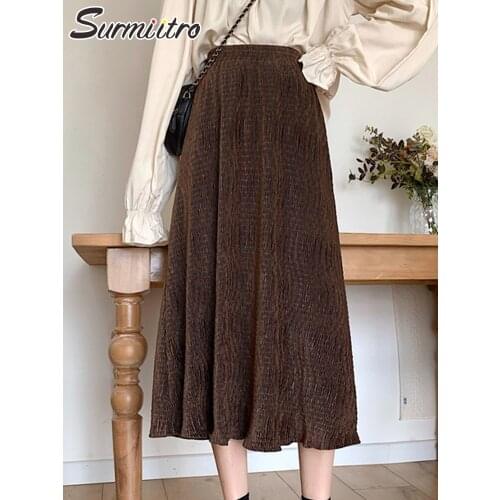 SURMIITRO Womens Autumn Skirts