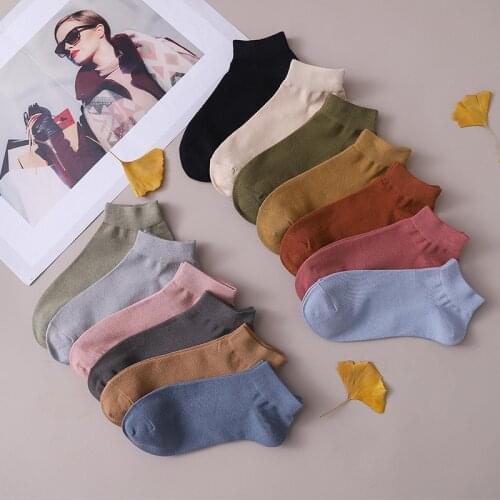 Korean style couple socks women calcetines mujer chaussette femme skarpetki damskie japan fashion sock ankle cotton streetwear