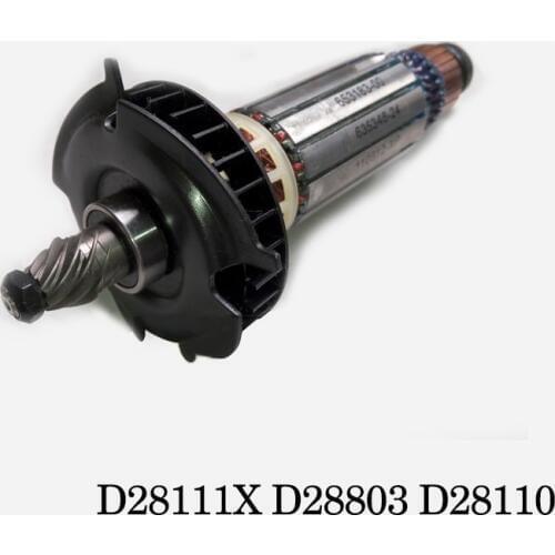 AC 220V Drive Shaft Electric Hammer Angle grinder Armature Rotor for DEWALT D28111X D28803 D28110, Original Accessories