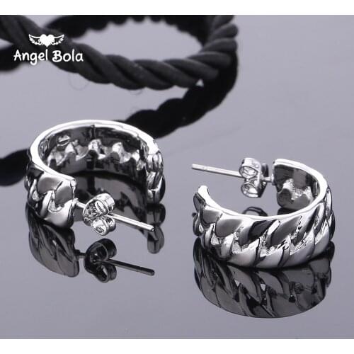 10Pcs/Lot 2021 Pendientes Luxury Sliver Plated Earrings Tire Pattern Studs Buddha Earrings Women Brincos Drop Shipping
