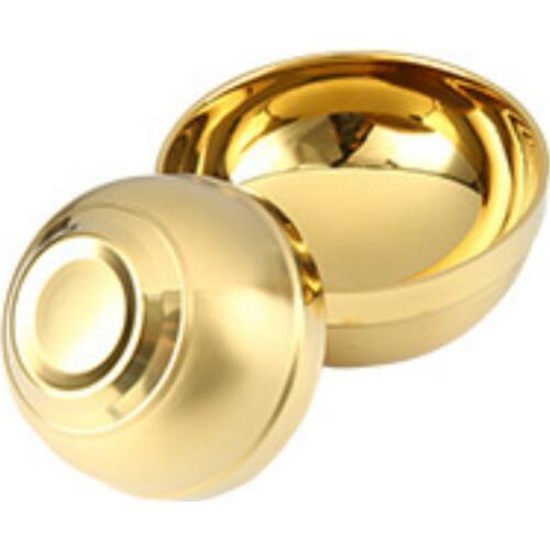 5.5 Inch Plating Golden Bowl 14cm Creative Home Hotel Restaurant Soup Bowl Double-Layer Anti-scald Against Hot Tableware Basin