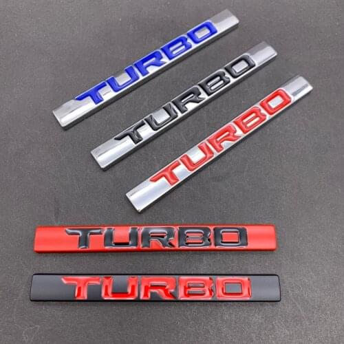 1pcs 3D Metal Car Sticker Turbo Logo Emblem Badge Decals for Turbo Logo BMW Audi Ford Nissan Toyota Honda Jeep Volvo Opel