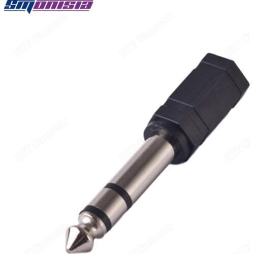 10pcs-1000pcs Audio Adapter 6.5 to 3.5 Microphone Adapter Headphone Jack
