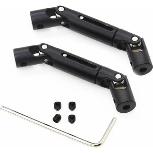 2Pcs Metal Universal Drive Shaft For WPL D12 C14 C24 B16 B36 B24 MN D90 MN99S Henglong RC Car Upgrade Parts