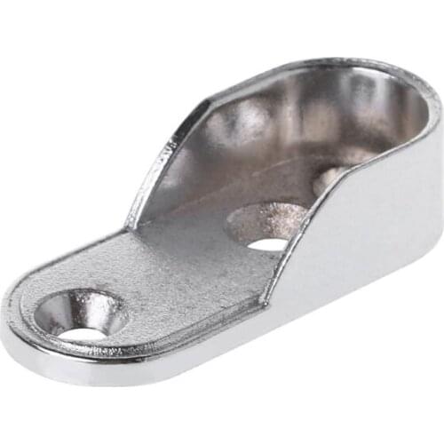 2pcs Wardrobe Clothes Tube Support Closet Rod End Bracket Thickening Holder T3EC