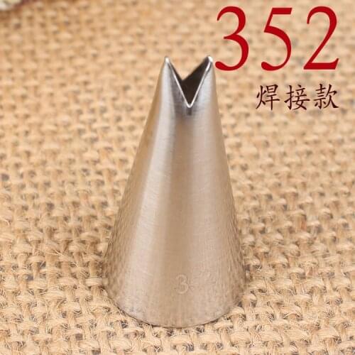 352# Leaves Fleshy Decorating Nozzle 304 Stainless Steel Welding Polishing Baking DIY Tool Small Number