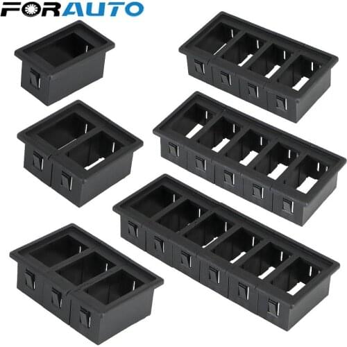6 Types DIY Mounting Panel Holder Housing Assembly Rocker Switch Box For ARB Carling Car Marine Switch Clip
