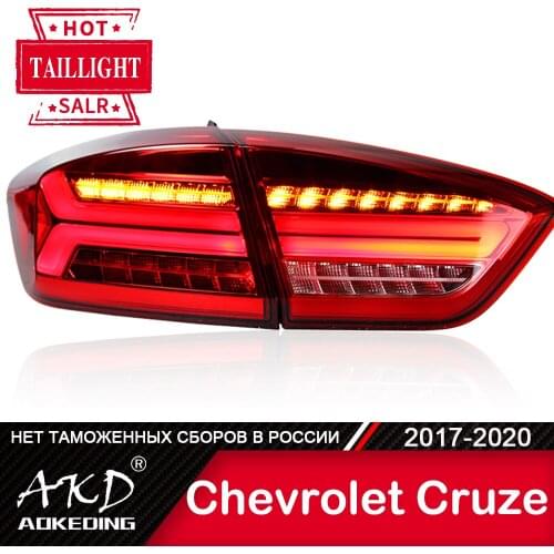 AKD Car Styling Taillights for Chevrolet Cruze Head Lamp 2017-2020 LED Tail Light DRL Tail Lamp Turn Signal Rear Reverse Brake