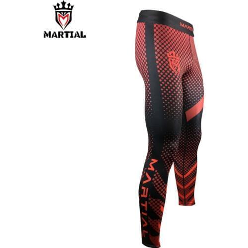 Martial: 2019 ORIGINAL DESIGN RED/BLACK MMA FIGHT PANTS BJJ BOXING RED SPATS