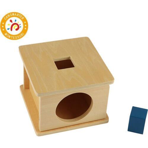 Montessori Kids Toy Imbucare Box w Cube Educational Early Learning Toys For Children