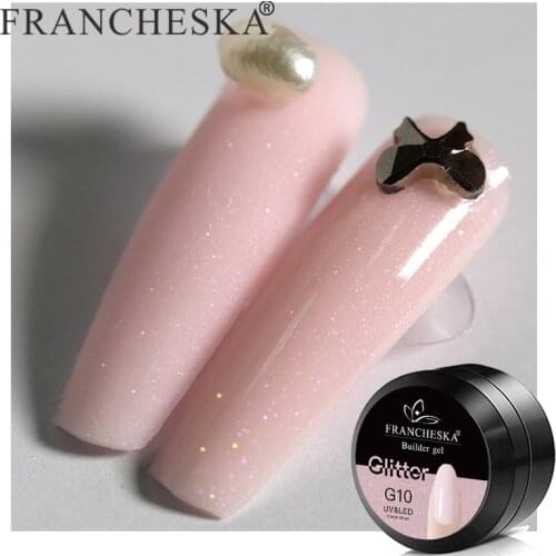 FRANCHESKA Nail Extension Gel Painless Glitter Paper Holder Fast Nail Phototherapy Removable UV Adhesive
