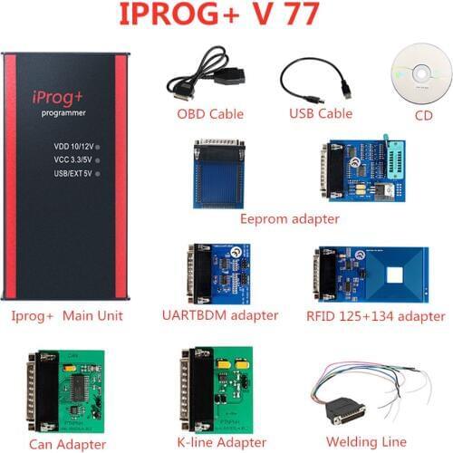 Iprog+ V84 Iprog Pro Programmer Support IMMO + Mileage Correction + Airbag Reset till year 2019