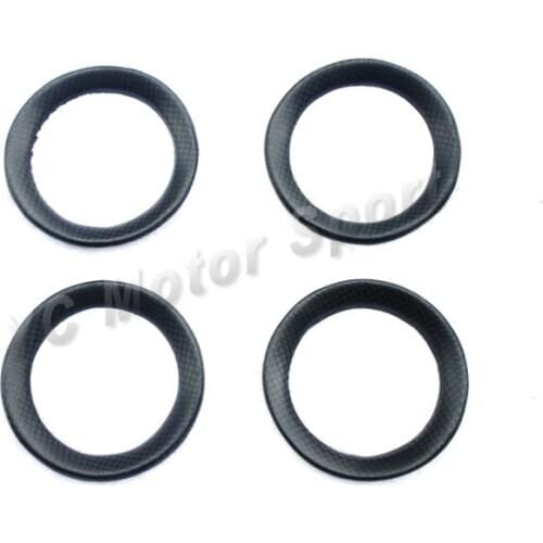 Dry Carbon Fiber 1&1 Plain Weave Matte Finish Interior Trim 4pcs Fit For 2008-2013 R35 GTR Air Con Surround Trim Car-styling