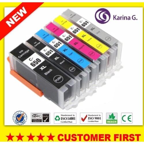 Compatible for Canon PGI-650 CLI-651 PGI650 CLI651 Suit for Canon PIXMA MG6360/MG7160/MG7560 etc