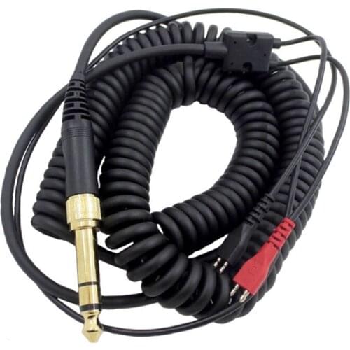 Coiled Headphone Cable with 3.5MM and 6.5MM Plug Replacement Audio for Senhai HD25/560/540/480/430/250 Headphones