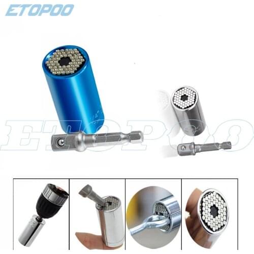 Torque Wrench Universal Sleeve Head Set Magic Socket Sleeve 7-19mm Spanner Screwdriver Adapter Torques Grip Multi Hand Tools