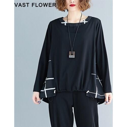 Женские хлопковые футболки VAST FLOWER China At AliExpress