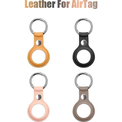 High-quality Leather Material Protective Cover Leather Case Location Tracker Protector For Apple AirTags Tracker Multi-colors