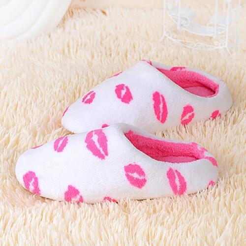 Women Winter Home Slippers Cartoon Shoes Non-slip Soft Winter Warm House Slippers Indoor Bedroom Lovers Couples Floor Shoes