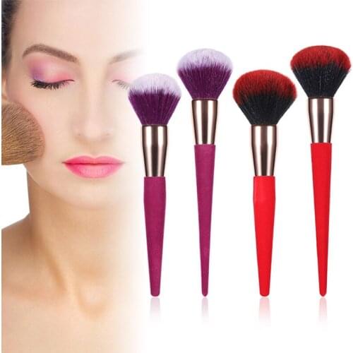 1pc Makeup Brush Soft Dense Bristle Eyeshadow Chin Cosmetic Manicure Make Up Brush Smooth And Soft Nail Art -VL16