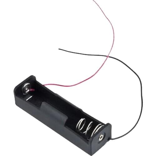 2pc 20pc 100pcs Black 1Slot 18650 Battery Storage boxes 3.7V Clip Holder New Power bank Holder Plastic Battery boxes Storage