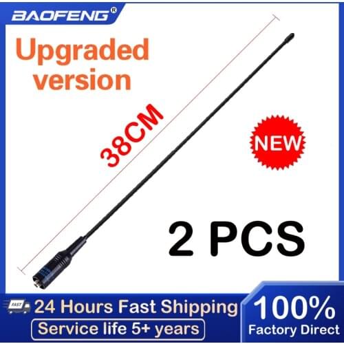 2PCS NA-771 SMA-F SMA Female Dual Band VHF/UHF 144/430MHz Antenna For UV-82 plus UV-5R UV-82 BF-888S Walkie Talkie Ham Radio