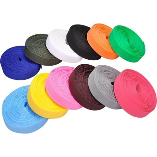 25mm(1") width*10 yards/roll Polypropylene PP webbing ribbon Belt Bag Webbing plain weave Strapping Sewing Bag Belt Accessories