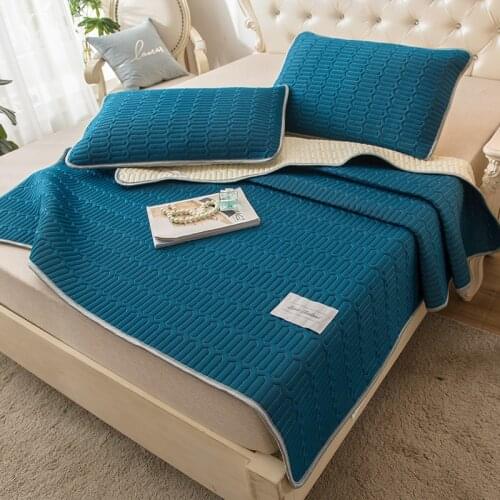 3pcs-set Latex Mat Thai Latex Tencel Air Conditioning Cushion Modal Home Pillow Home Bedding